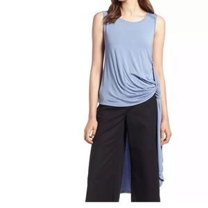 Halogen High low draped tunic top